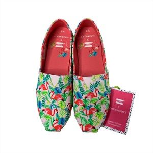 Toms Women’s Alpargata | Pink Pearl Flamingos Print